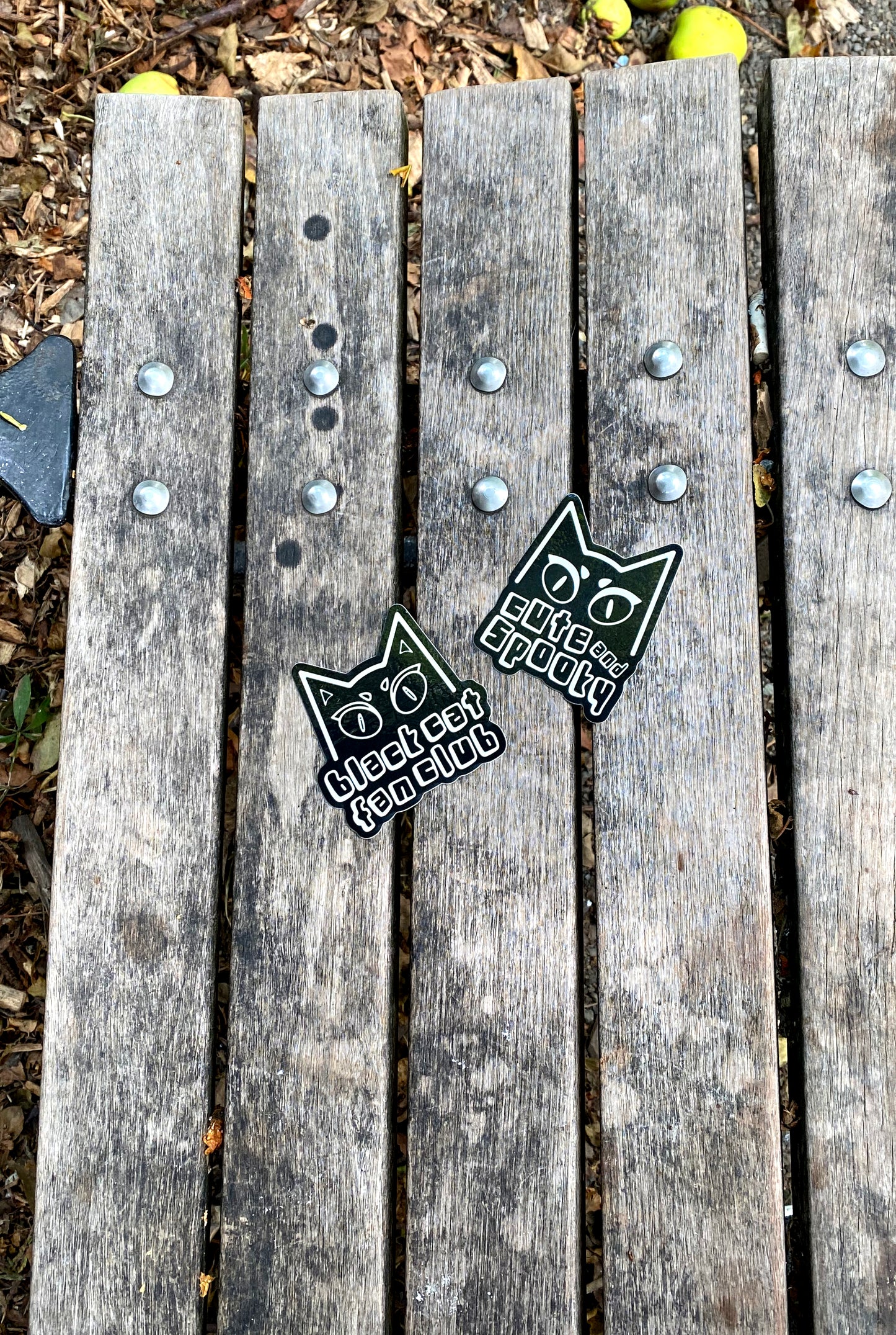 Cute and Spooky Cat Vinyl Sticker