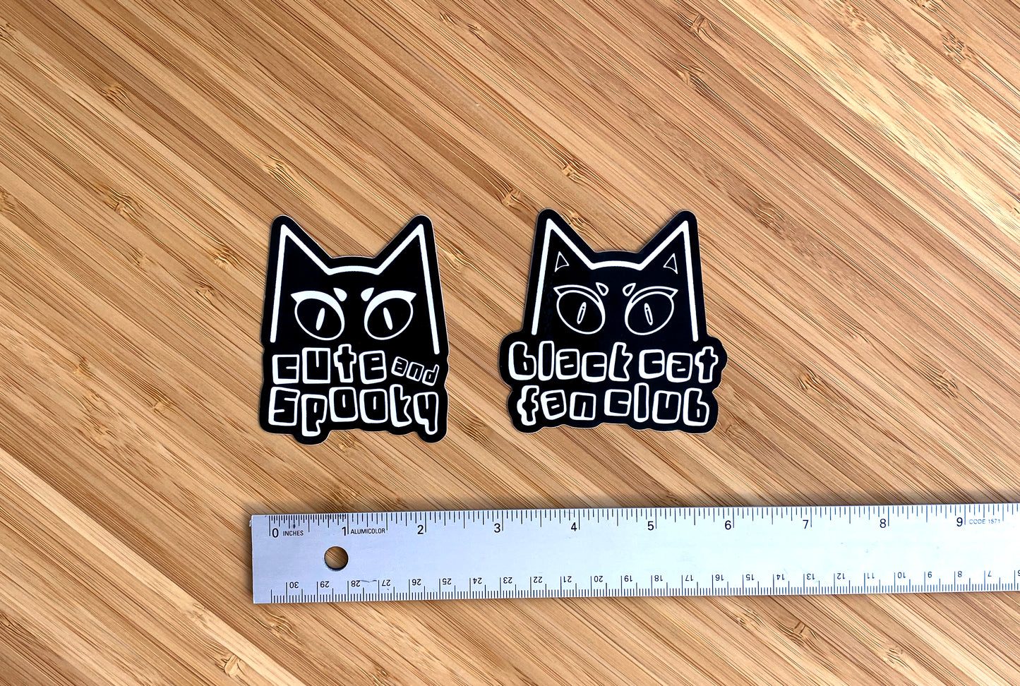 Cute and Spooky Cat Vinyl Sticker