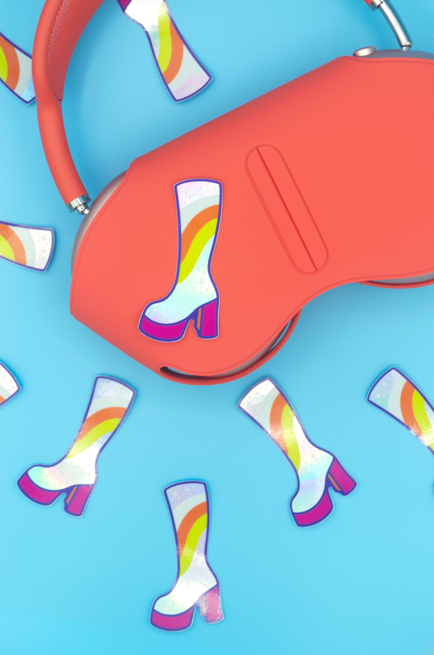Gogo Boots Holographic Vinyl Sticker