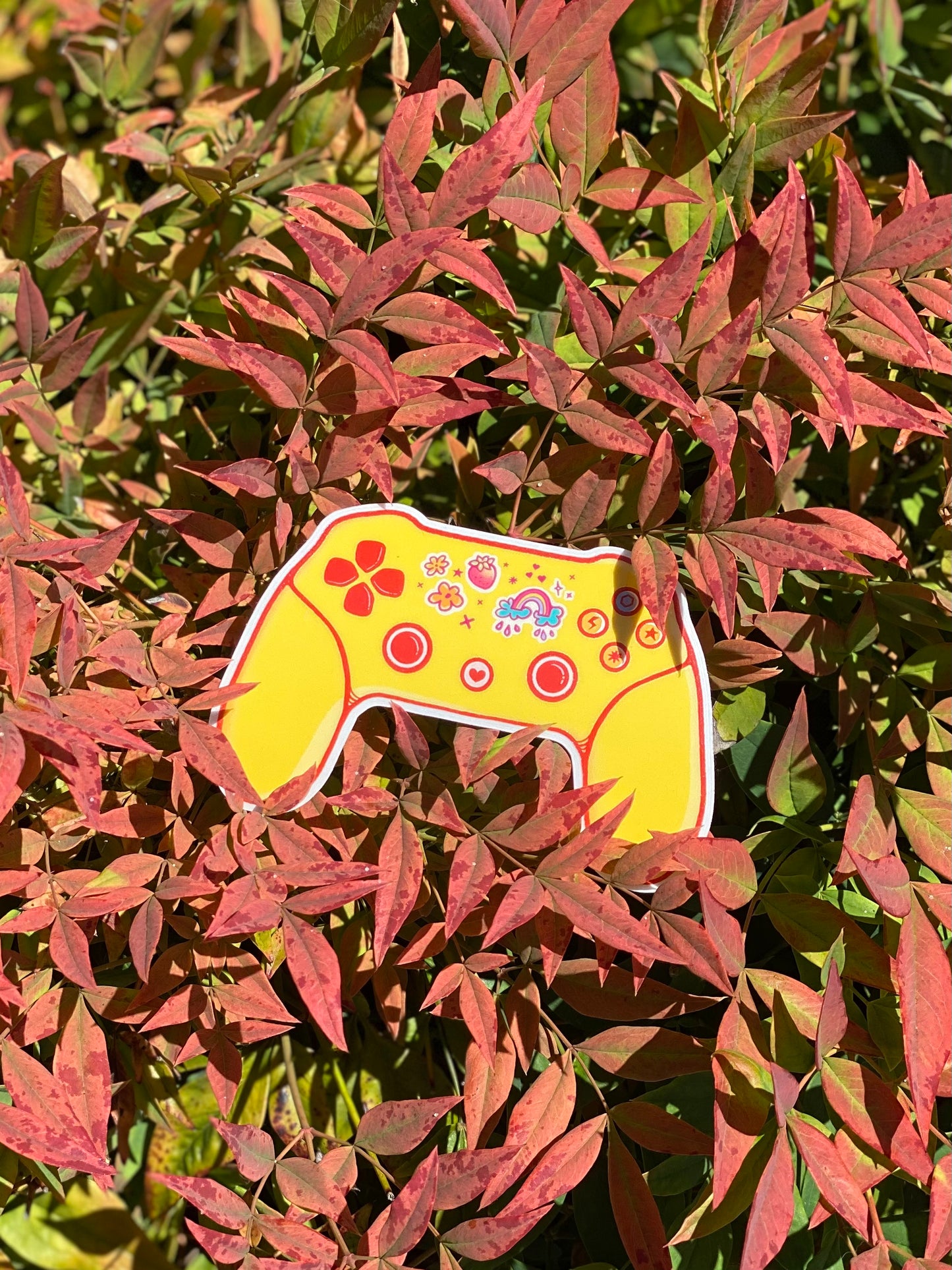 Cute Video Game Controller Transparent Vinyl Sticker