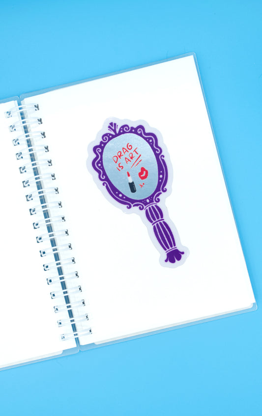 Drag is Art mirror vinyl sticker