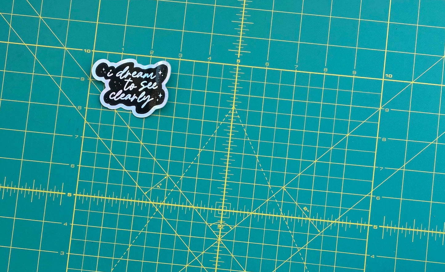 I Dream to See Clearly Holographic Vinyl Sticker