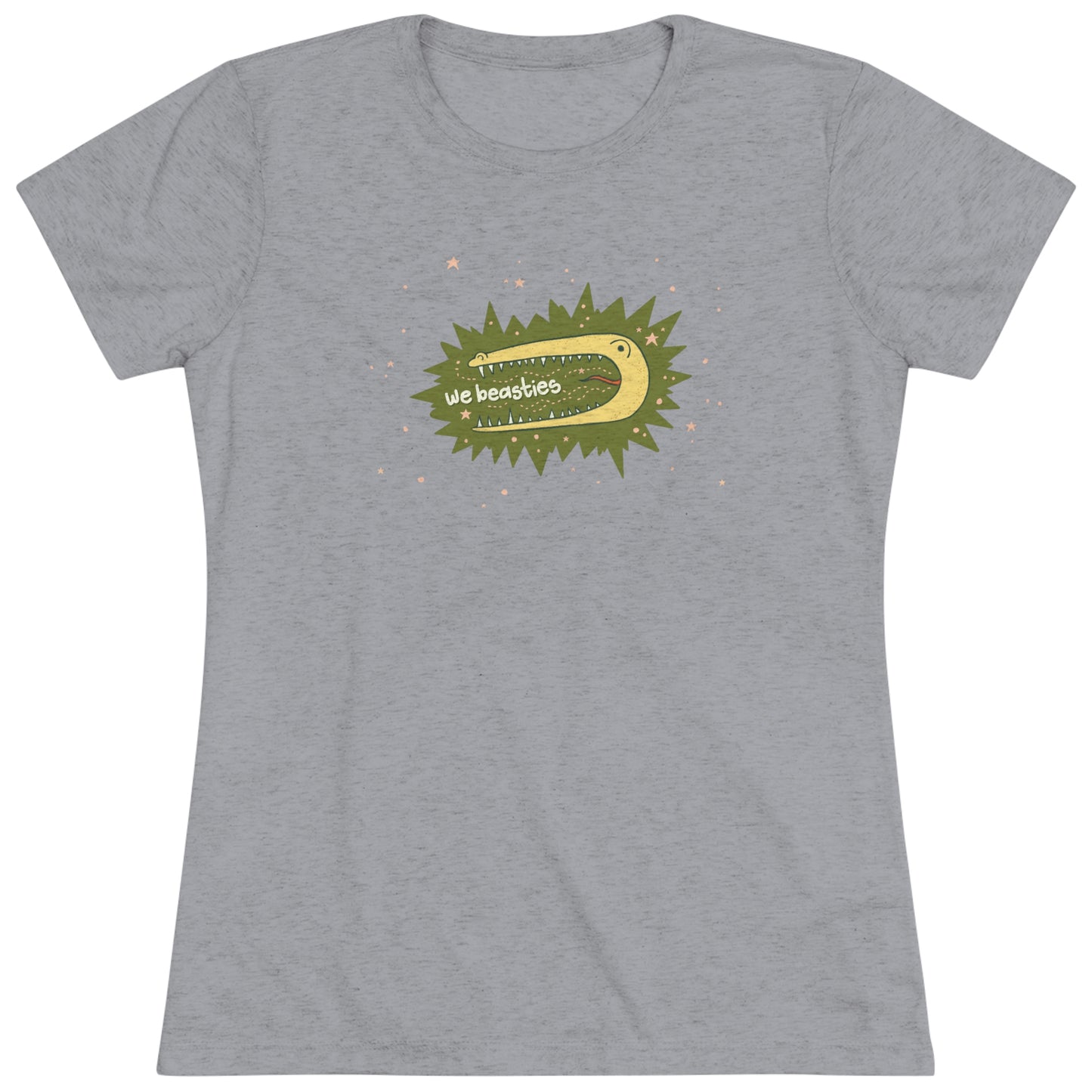 We Beasties Logo Fitted Triblend Tee