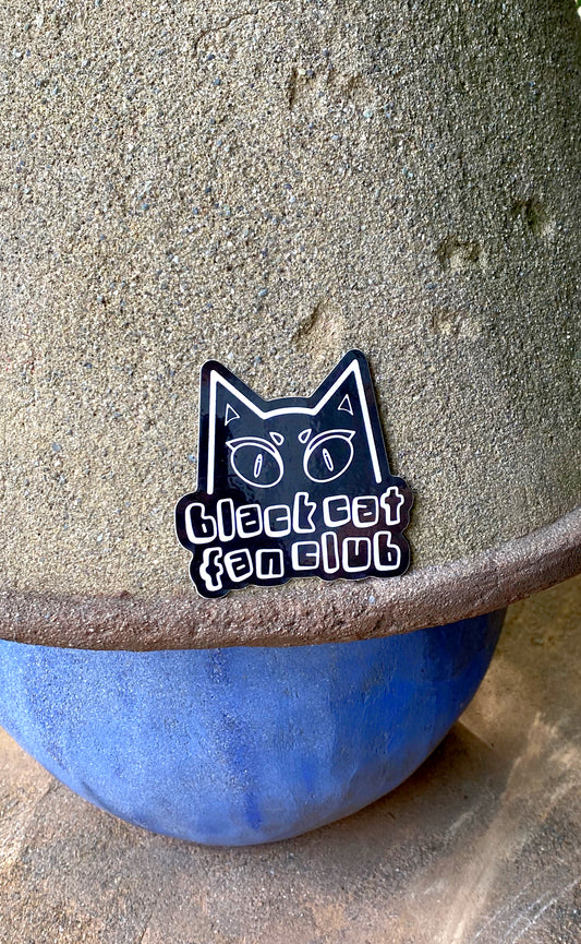 Black Cat Fan Club Vinyl Sticker
