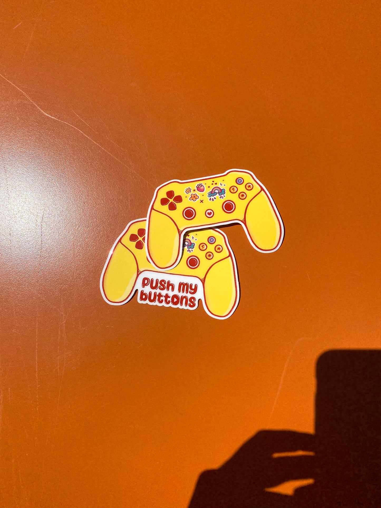 Cute Video Game Controller Transparent Vinyl Sticker