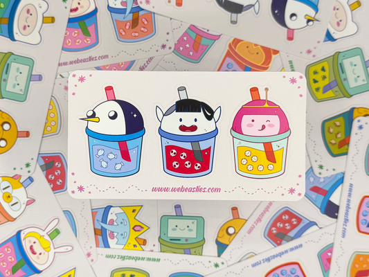 Adventure Time Boba: Marceline Princess Bubblegum Gunther